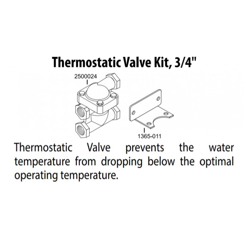 Kit de vanne thermostatique 3/4″