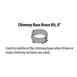 Kit de renfort de base de cheminée 8″