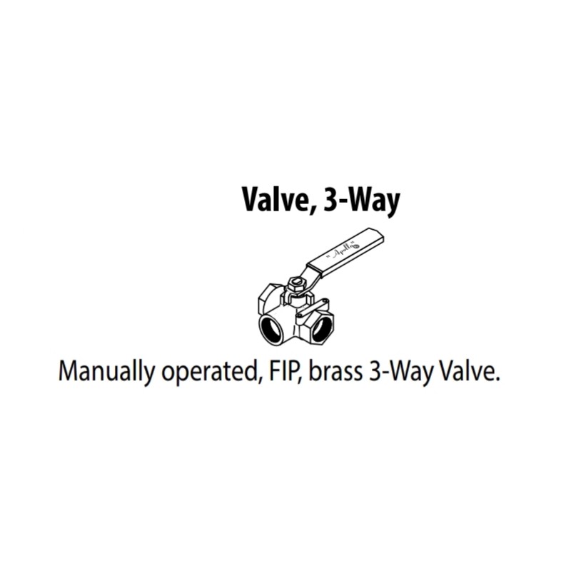 3-Way Valve, Brass 3/4" FIP