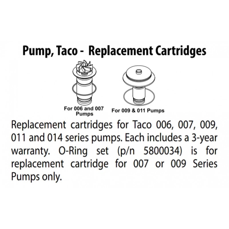 Cartouche de rechange Taco 007