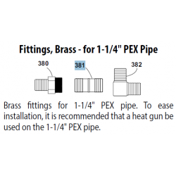 Brass Coupling, 1-1/4" barb...