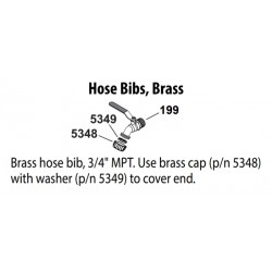 Ball valve Hose Bib, 3/4"MPT