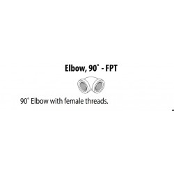 90˚ Elbow, Black, 1-1/4"