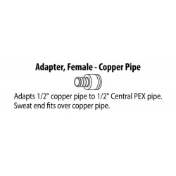 Female Adapter, 1/2" barb x...