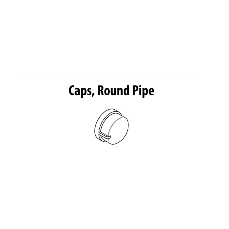 1-1/4" Round Pipe Cap