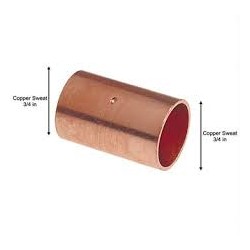 Copper Coupling, 3/4" sweat...