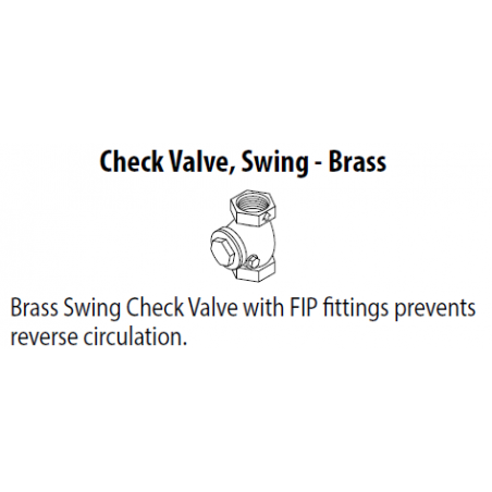 1" Brass Swing Check Valve