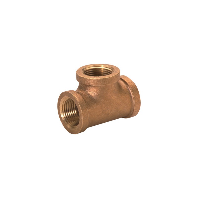 Tee, Brass, 3/4" NPT