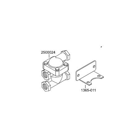 Support de montage pour vanne thermostatique 3/4" NPT