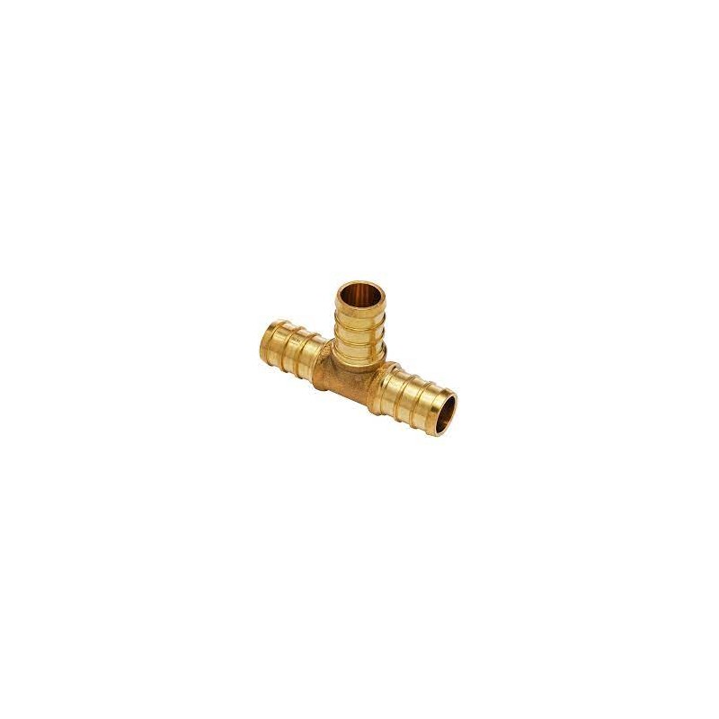 Brass PEX Tee, 1/2"