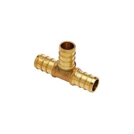 Brass PEX Tee, 1/2"