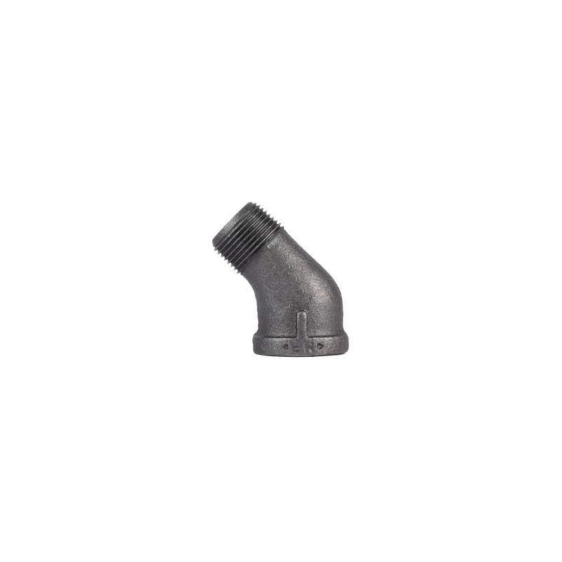 NPT 45˚ Street Elbow 3/4"(black)