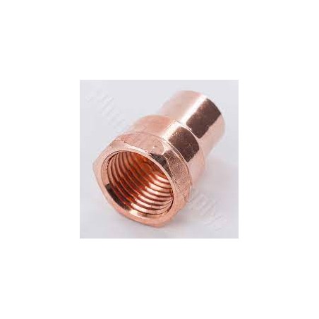 Female Adapter, 1" sweat x 3/4" FIP copper fittings