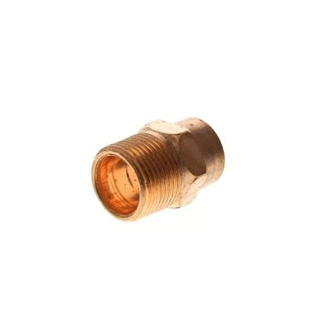 Adaptateur mâle, raccords en cuivre MIP 3/4" x 3/4"