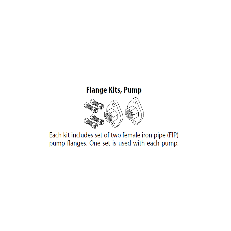 Pump Flange Kit, 3/4"