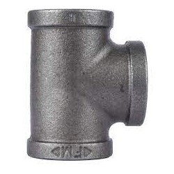 Tee, Black, 1-1/4" NPT