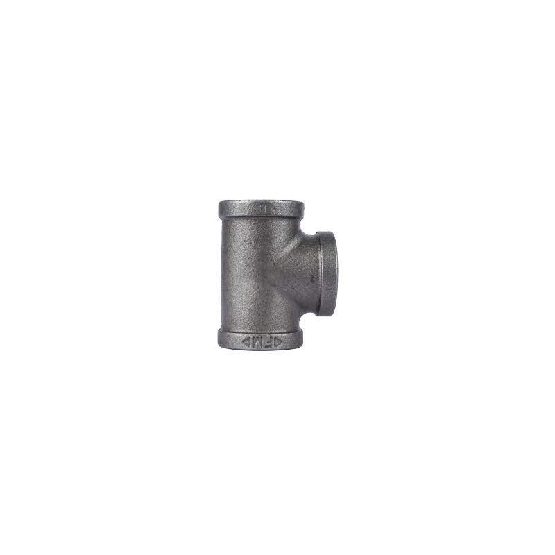 T en fonte noir, 1-1/4" NPT