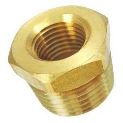 Brass Hex Bushing, 1/2" x...