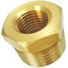 Douille hexagonale en laiton, 1/2" x 1/8" NPT