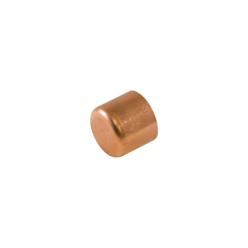 Copper End Cap, 1" sweat fitting