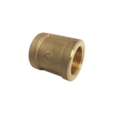 Brass Coupling, 3/4" thread NPT