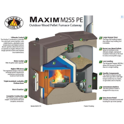 Chaudière d'extérieure aux granules Maxim 255 PE