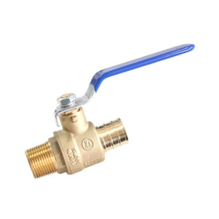 Ball valve brass 3 / 4" male threaded x pex 1"